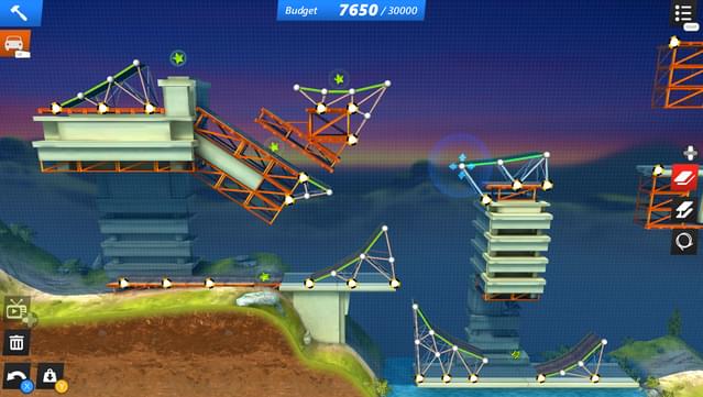 Bridge Constructor Stunts Gameplay Screenshot