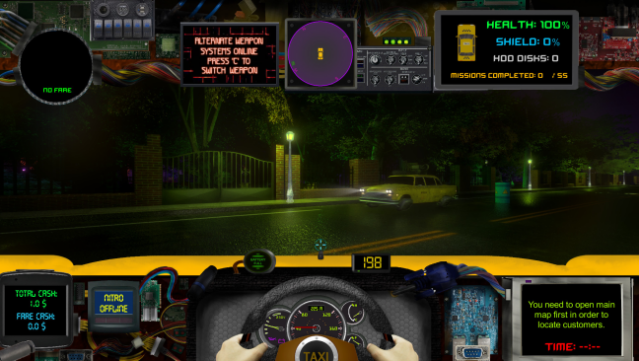 Cybertaxi Gameplay Screenshot