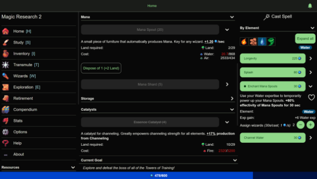 Magic Research Gameplay Screenshot